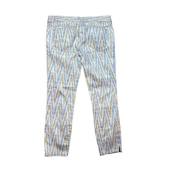 Free People Ankle Pant Jean Ikat Print Cropped Skinny Women’s Sz 29 - Picture 7 of 12